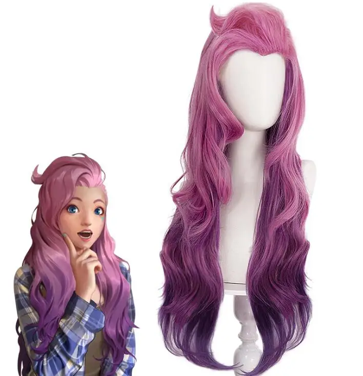 

Anime LOL KDA The Baddest Ahri Akali Kaisa Evelynn Seraphine Cosplay Costume Wigs Women Heat Resistant Wig