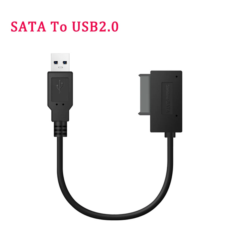 Новейший адаптер USB 2 0 для Mini Sata II 7 + 6 13Pin кабель преобразователя тонкой строки