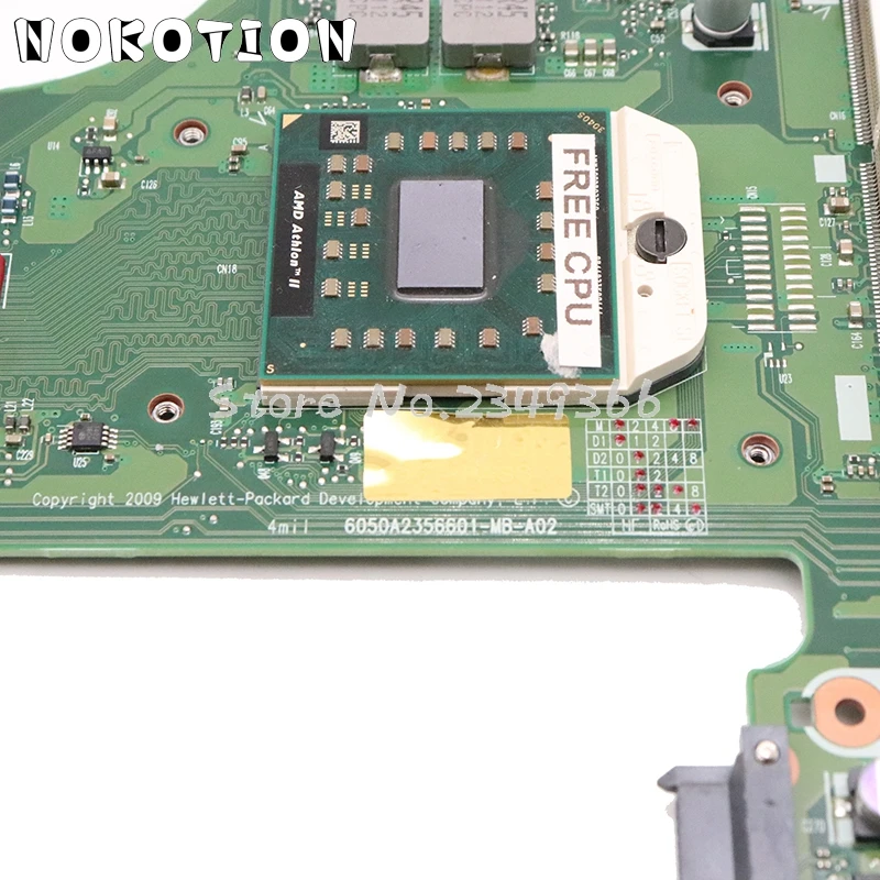 NOKOTION 613397-001 материнская плата для ноутбука Hp Probook 6445B 6455B 6555B основная плата 6050A2356601-MB-A02 DDR3 разъем S1 Бесплатный процессор