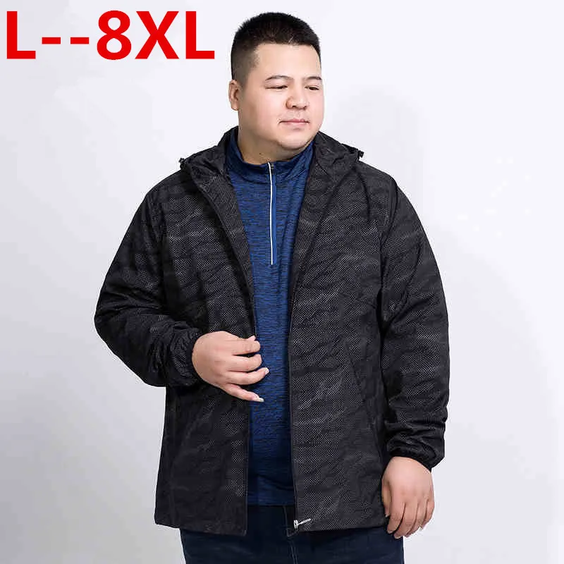 8xl 7xl 6x новая весенняя тонкая камуфляжная куртка мужская брендовая одежда