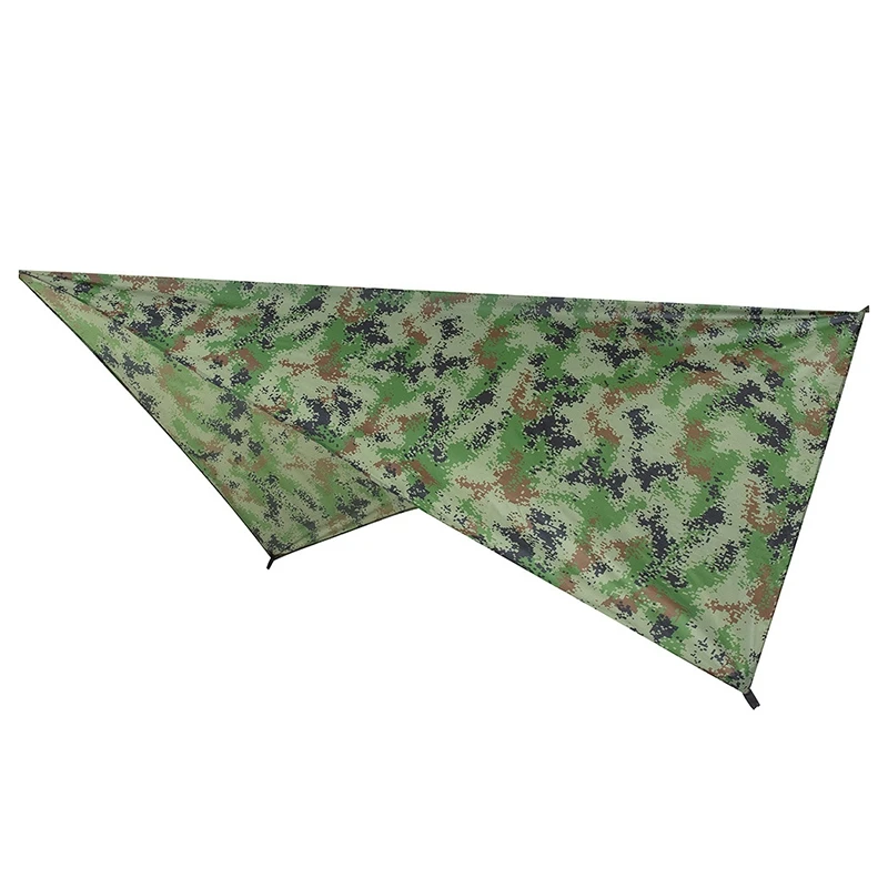 

Ultralight Tarp Outdoor Camping Survival Sun Shelter Shade Awning Silver Coating Pergola Waterproof Beach Tent-Camouflage
