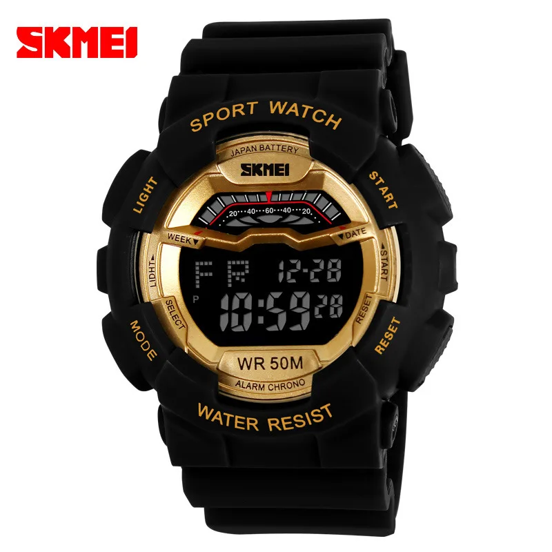 

Skmei 1012 Waterproof Watch Multi-functional Sports Dual Display Watches Night Light Outdoor Mountain Climbing