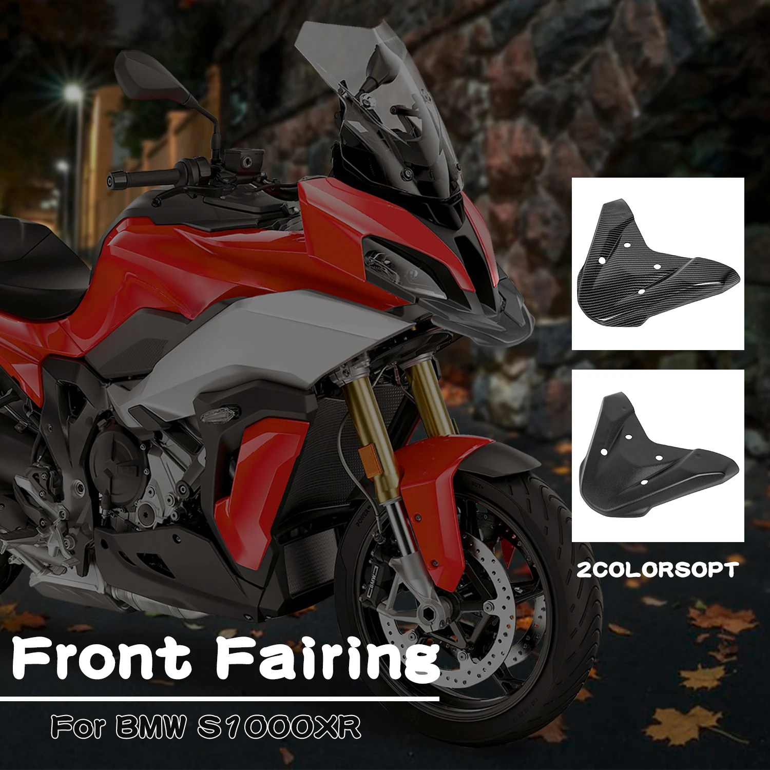 

S1000XR Accessories Moto Front Wheel Fender Beak Nose Cone Extension Extender Cover Cowl Fairing for BMW S 1000 XR 2020 2021 New