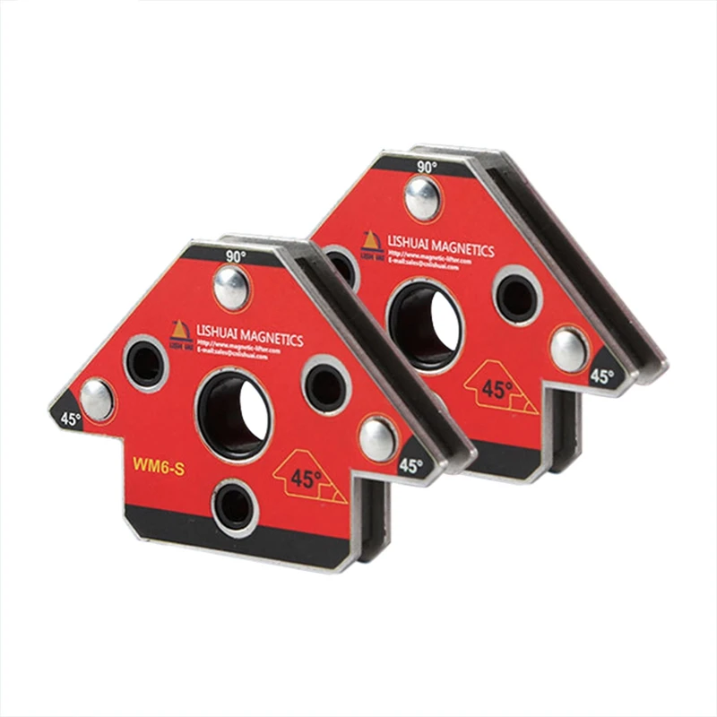 

2Pcs/Set Wm6-S Magnetic Welding Clamp Magnet Welding Holder For Three-Dimensional Welding