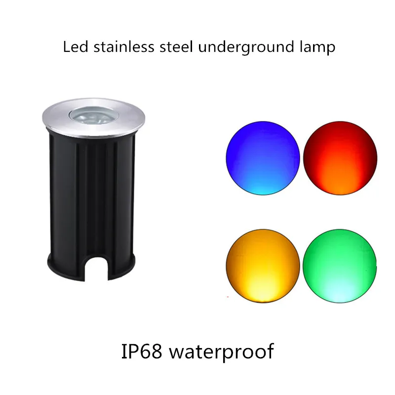 IP68 Led Underwater Light Underground Lamp Led Deck Lights Garden Light  Mini Led Spot 12v Waterproof Recessed Outdoor Led Spot
