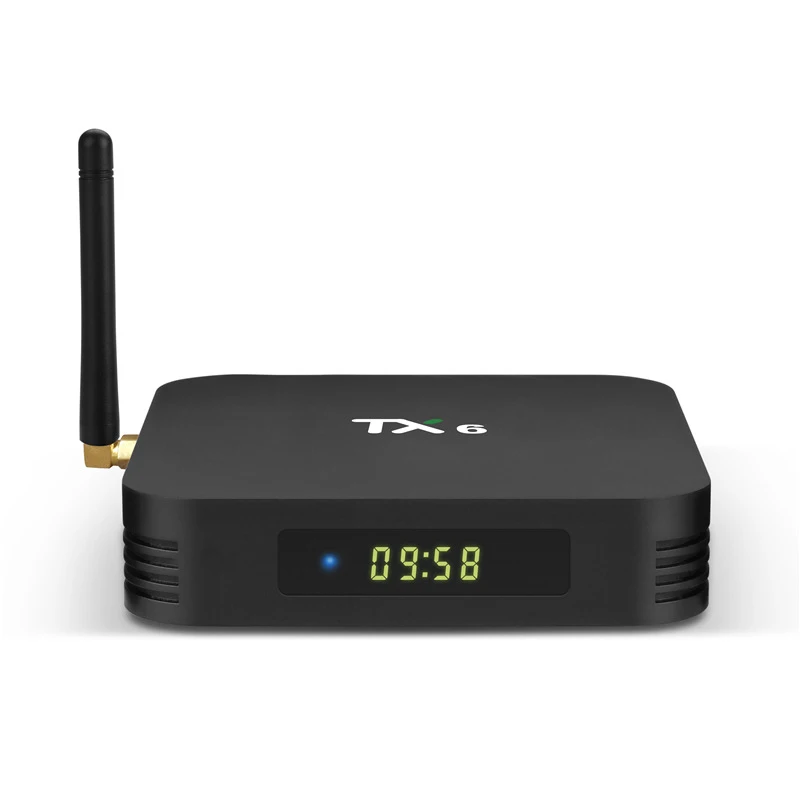 TX6 Zenshi H6 Smart TV Box Android 9.0 4G 32G Media player 4K Google Voice Assistant WiFi Support IPTV Bluethooth Youtube