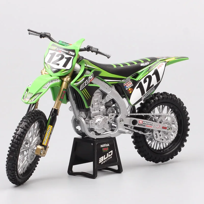 1/12 Масштаб Мини Кавасаки KX450F бутон гонки США MXGP No#22#121 мотокросса литой грязи велосипед внедорожные игрушки модель автомобиля