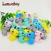 10/pcsSilicone Teether  Food Grade Mini Silicone Dinosaur Beads Baby Animal Teething Beads For DIY  Necklace Chain Accessories 1