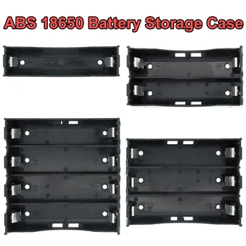 Custodie per batterie Power Bank ABS 18650 1X 2X 3X 4X 18650 Custodia per scatola di immagazzinaggio portabatterie 1 2 3 4 Slot Contenitore per batterie con perno rigido