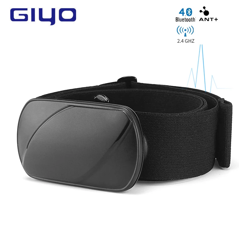 GIYO 4.0 Bluetooth Bike Computer+ Heart Rate Monitor Set,Bicycle Computer Heart Rate Sensor For Phone Ipad Bicycle Speedometer