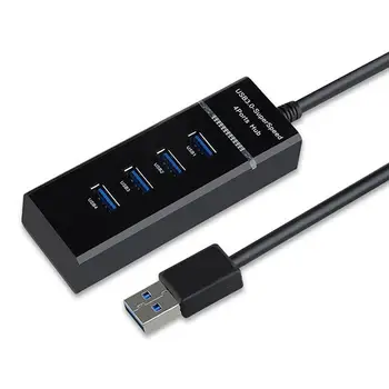 

usb hub Sale Portable USB 3.0 Super Speed 4 Ports Hub Data Sync Adapter for Computer Laptop