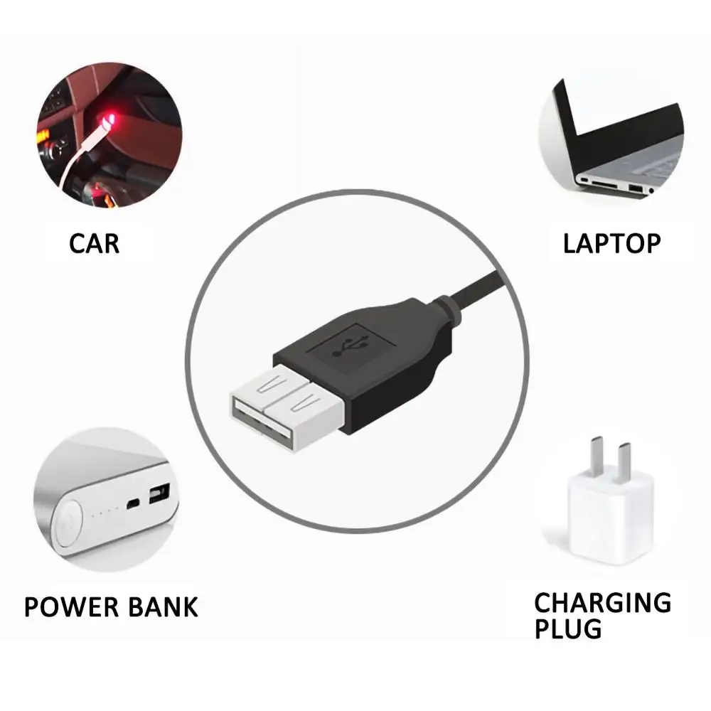 Автомобильный USB светодиодный атмосферный светильник для автомобиля DJ RGB