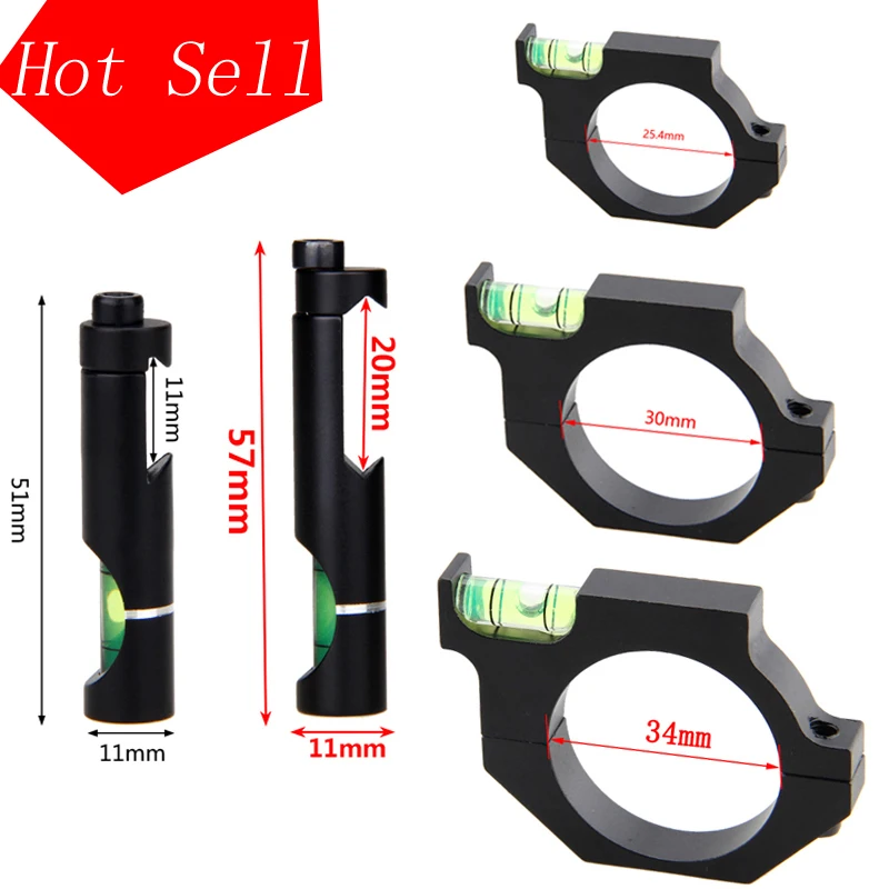 

Riflescope 11mm/20mm/25.4mm/30mm/34mm Spotting Airgun Ring Bubble Spirit Level Balance Pipe Airsoft Tube Gun Hunting optical