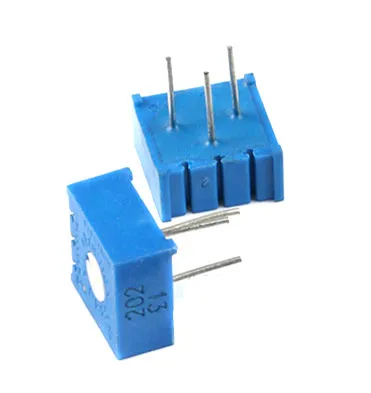 10pcs/lot 3386P single-turn precision adjustable resistance potentiometer 1K 2K 5K 10K 20K 50K 100K | Электронные компоненты и