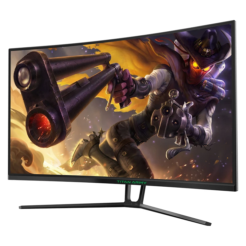 TITAN ARMY 27 inch 1500R curved gaming monitor 240Hz LED video game display  A-Sync technology N27SH2