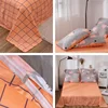 Alanna-Juego de ropa de cama con estampado de X-ALL, ropa de cama unicolor, para el hogar, 4-7 Uds., patrón encantador de alta calidad con flor de árbol de estrellas ► Foto 3/6