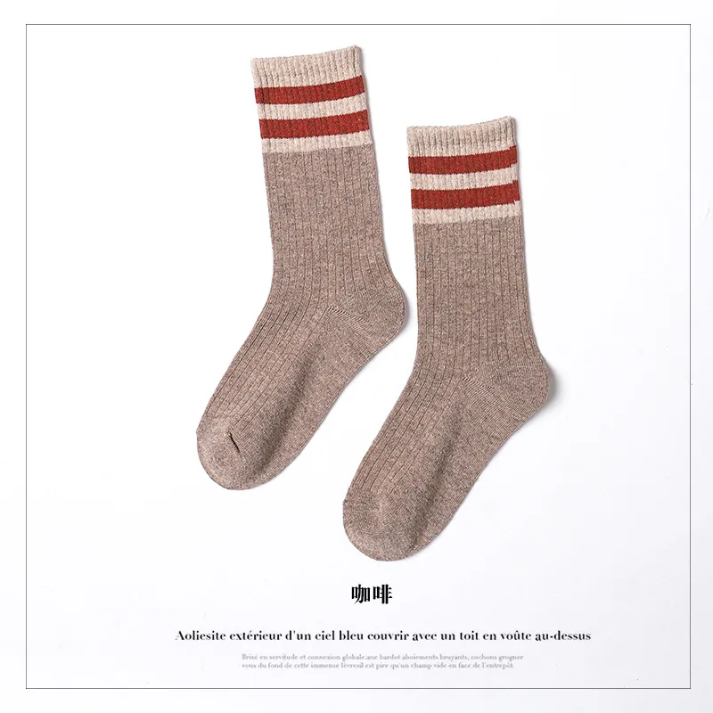 2020 Women's cotton stacked socks ins academic trend middle tube socks