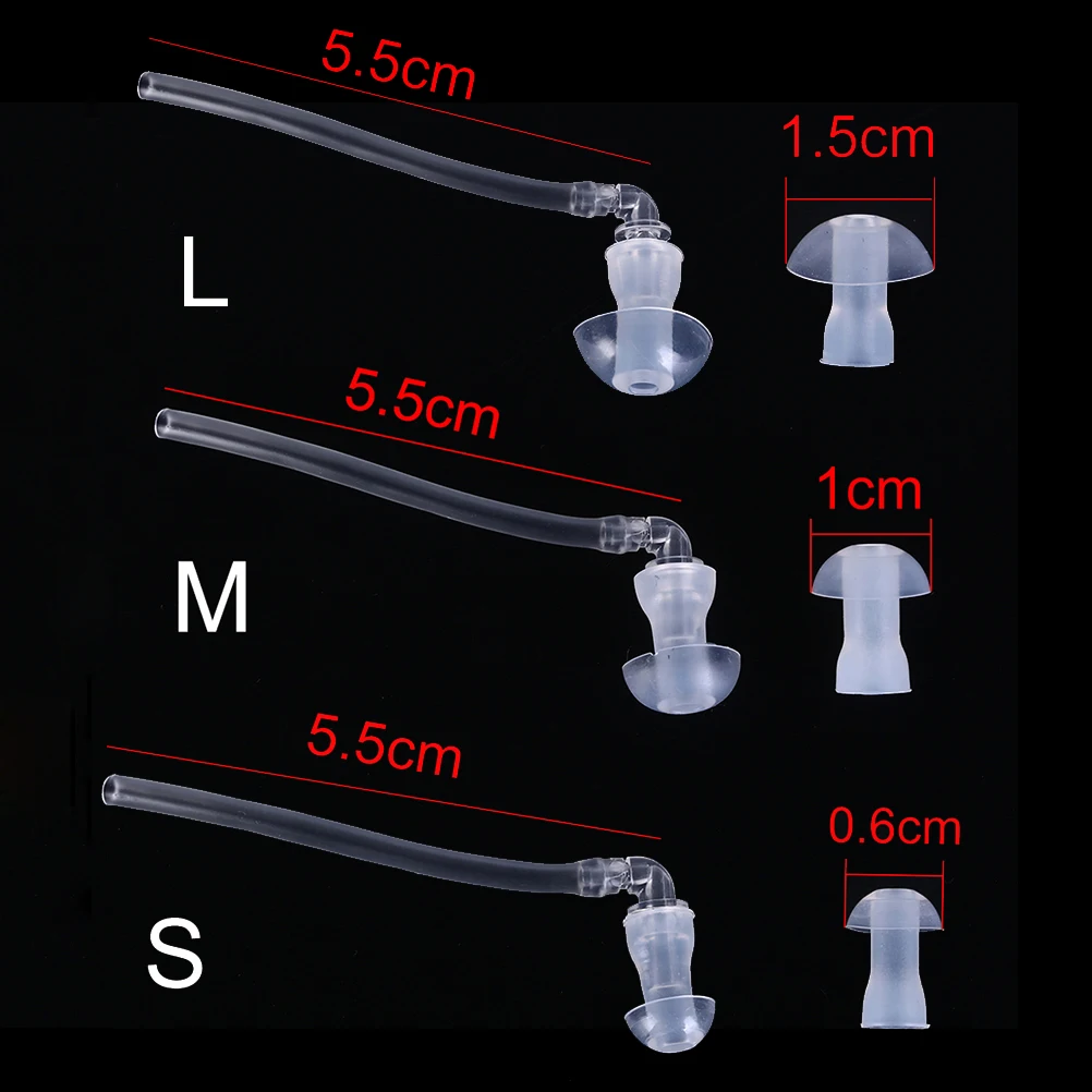 1set Hearing Aid Earplug Ear Plugs Eartips Domes with Sound Tube Tubes + Domes (L M S) Size Hearing Aids Accessories 4