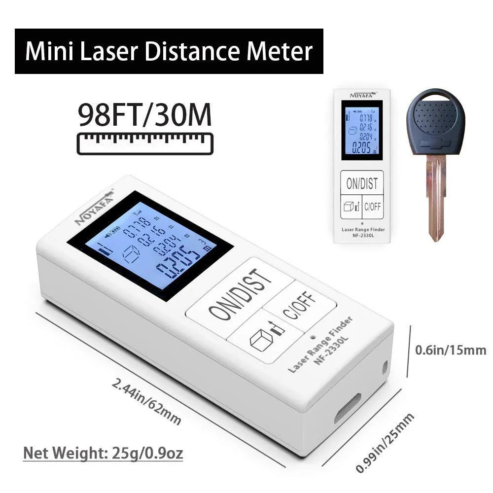 

NOYAFA NF-2330L Laser Measurement Mini Laser Distance Meter Handled Measuring Instrument Rechargeable