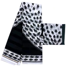 Белая и черная африканская ткань новейшая лента шелковый воск мягкий материал Горячая Африканские Восковые принты шелковые восковые ткани для платья