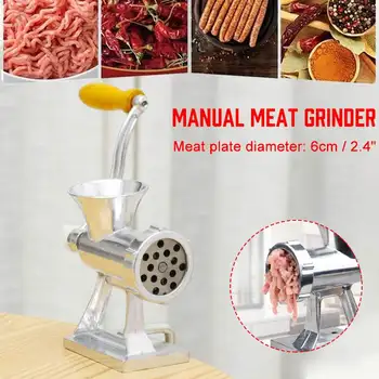 

2020 Kitchen Tools Manual Meat Grinder Hand Operated Beef Noodle Pasta Mincer Sausages Maker Gadgets Aluminum Grinding Machine