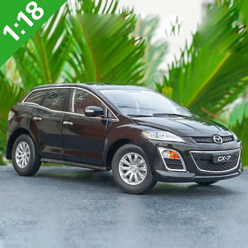 1:18 Высокая тщательная MAZDA CX-7 SUV сплав модель автомобиля статические металлические модельные автомобили с оригинальной коробкой - Цвет: Черный