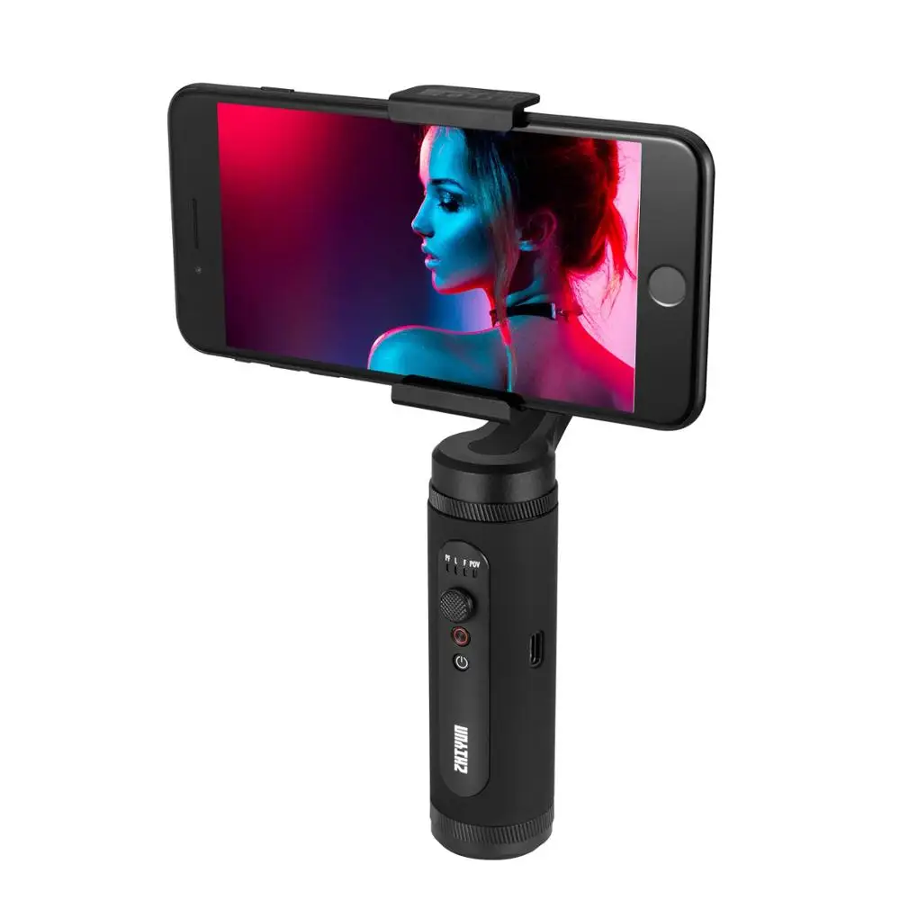 Zhiyun Smooth Q2 3-осевой ручной шарнирный стабилизатор для камеры GoPro для Vlog на YouTube видео запись, для iPhone Xs 8 плюс samsung Galaxy w штатив-Монопод