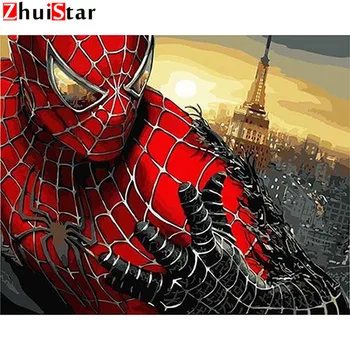 

New 5D DIY Diamond Painting Spider-Man Diamond Embroidery Crafts Rhinestone Mosaic Pattern Home Decoration ZWQ
