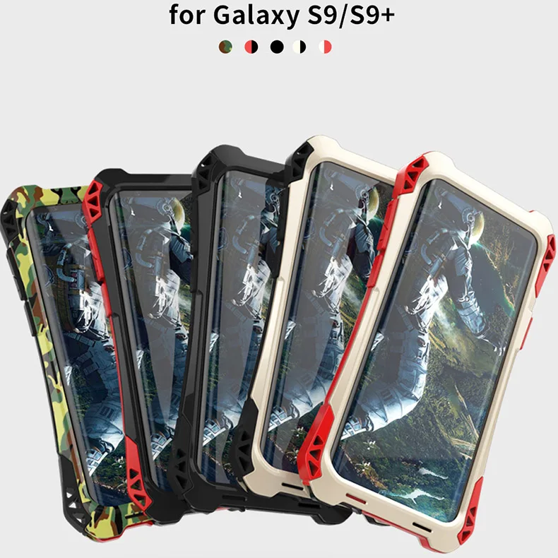Чехол для samsung Galaxy S9 Plus, противоударный металлический алюминиевый каркас, Роскошные бренды, Жесткий Чехол для телефона samsung S10 Plus