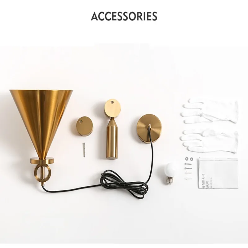 Подвесной светильник в форме шкива подвесной из латуни Промышленный