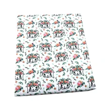 Новинка, 50*140 см, с животным принтом, текстиль, полиэстер, хлопок, ткань для одежды, кукольная колонна, c3655