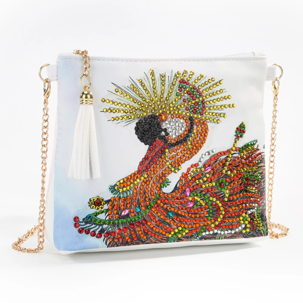 DIY бабочка цветок специальная форма алмазная картина цепь сумка на плечо кожа для женщин клатч сумка для хранения для подруги подарок - Цвет: 14