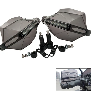 

For Suzuki BURGMAN 400 HAYABUSA GSXR1300 B-KING RGV250 Motorcycle Hand Guards Motocross Handguards with Turn Signal Light