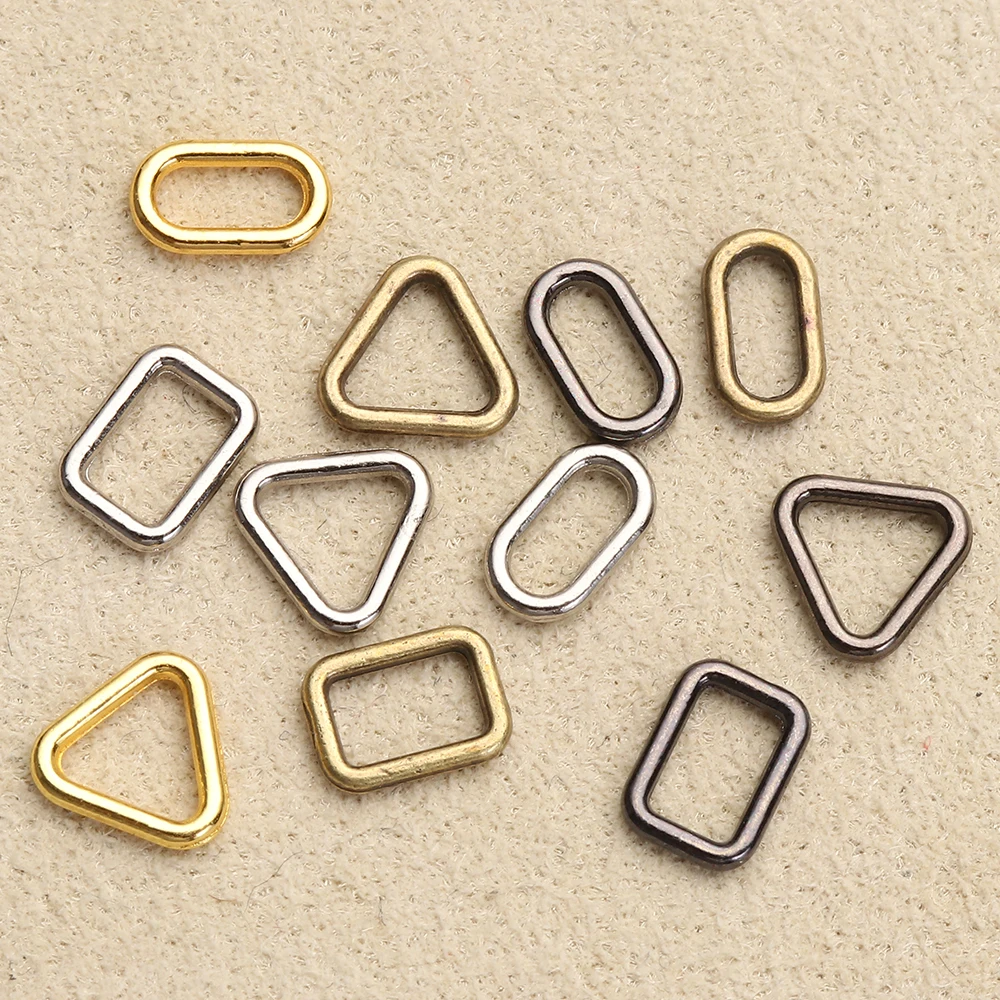 Mini Metal Buckle Doll Bag doll accessories doll clothes accessories plush doll accessories doll bag toys 20Pcs Tri-glide Buckle Oval/Square/Triangle Buttons Doll Luggage Hardware Parts DIY Accessories