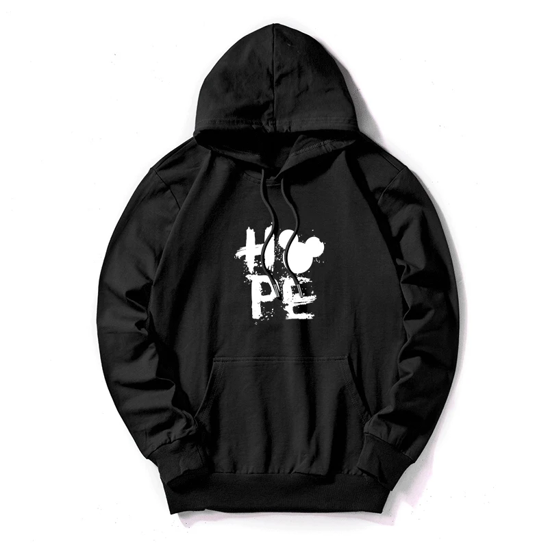 

Women Thin Hoodies Print Hope Spring Autumn Cute Mickey Sweatshirt Long Sleeve Casual Loose Pullover Top Plus Size Womens Hoodie
