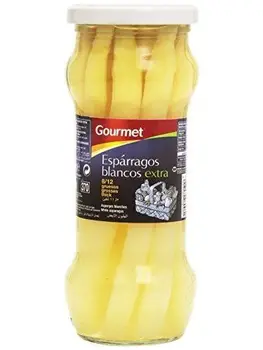 

Gourmet - Espárragos blancos - 8/12 gruesos extra - 205 g - [Pack de 3]