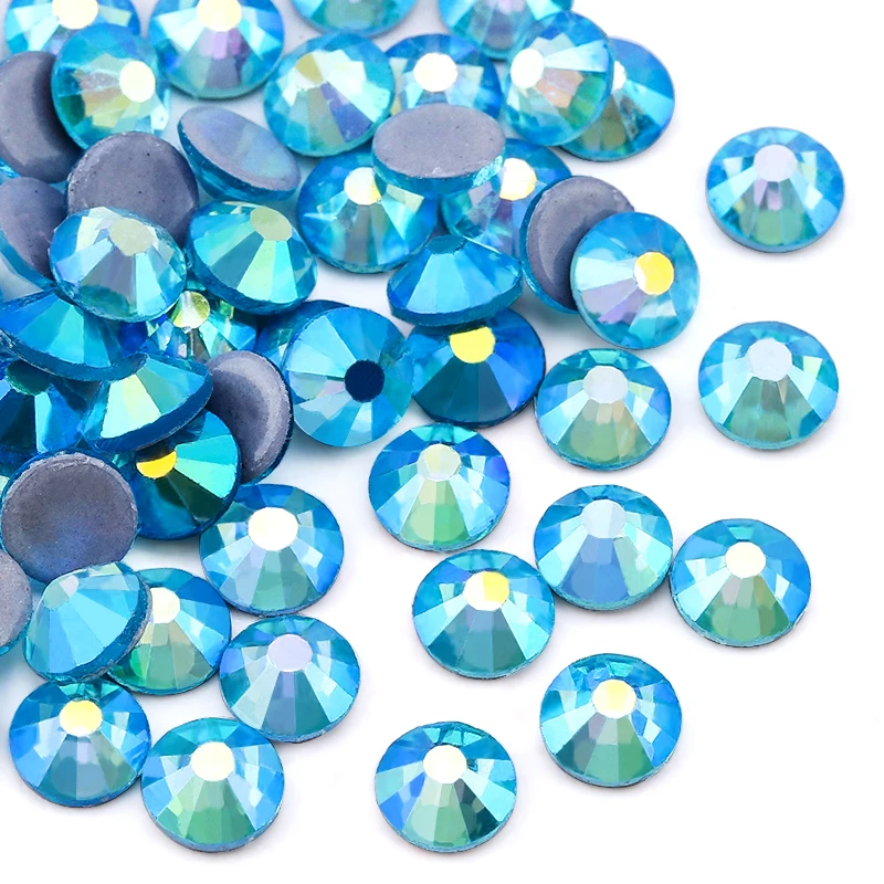 Rhinestones Clothes Aquamarine | Aquamarine Stones Crystals - Ss6-ss30 ...