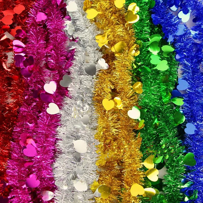 

2M Colorful Christmas Tree Omament Garland Decoration Party Supplies Encryption Wedding Holiday Decorations