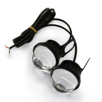 

CAR Led Light Fog Lamp Daytime Running Lights Drl External Fish Led Eagle Eye Automobile Strobe Flash Lamp With Bracket