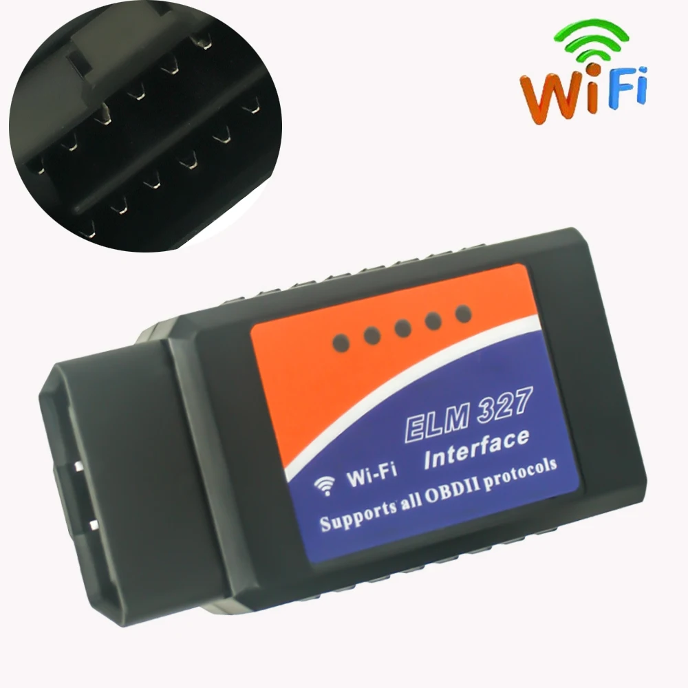 Автомобильный диагностический сканер ELM327 Wifi OBDII для Peugeot 206/307/308/208/SUV 3008 4008