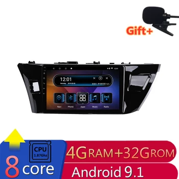 

10.1" 4G RAM 8 cores Android Car DVD GPS Navigation For Toyota Corolla 2014 2015 2016 audio stereo car radio headunit bluetooth