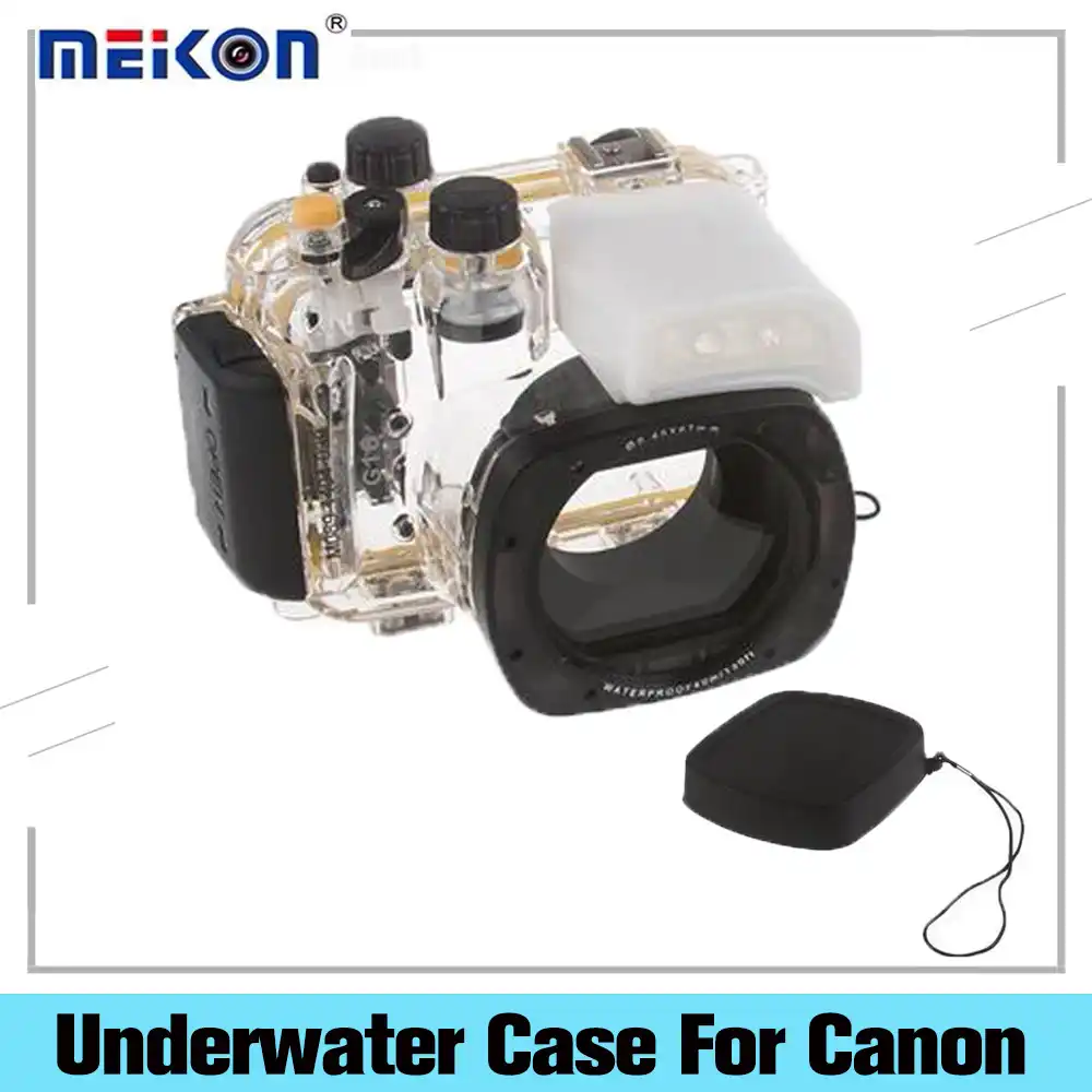 Meikon 水中ダイビングカメラ防水ケースとしてキヤノン Eos G16 Wp Dc52 Sports Camcorder Cases Aliexpress