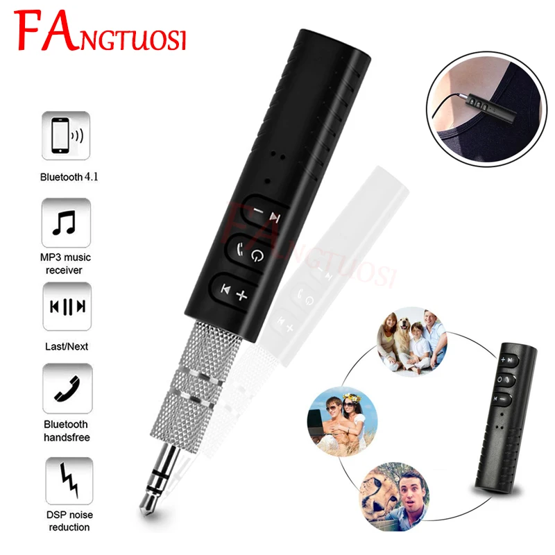 

FANGTUOSI 3.5mm Bluetooth Receiver Wireless Adapter AUX Stereo Handsfree Car Auto Bluetooth Adapter Transmitter Audio Receiver