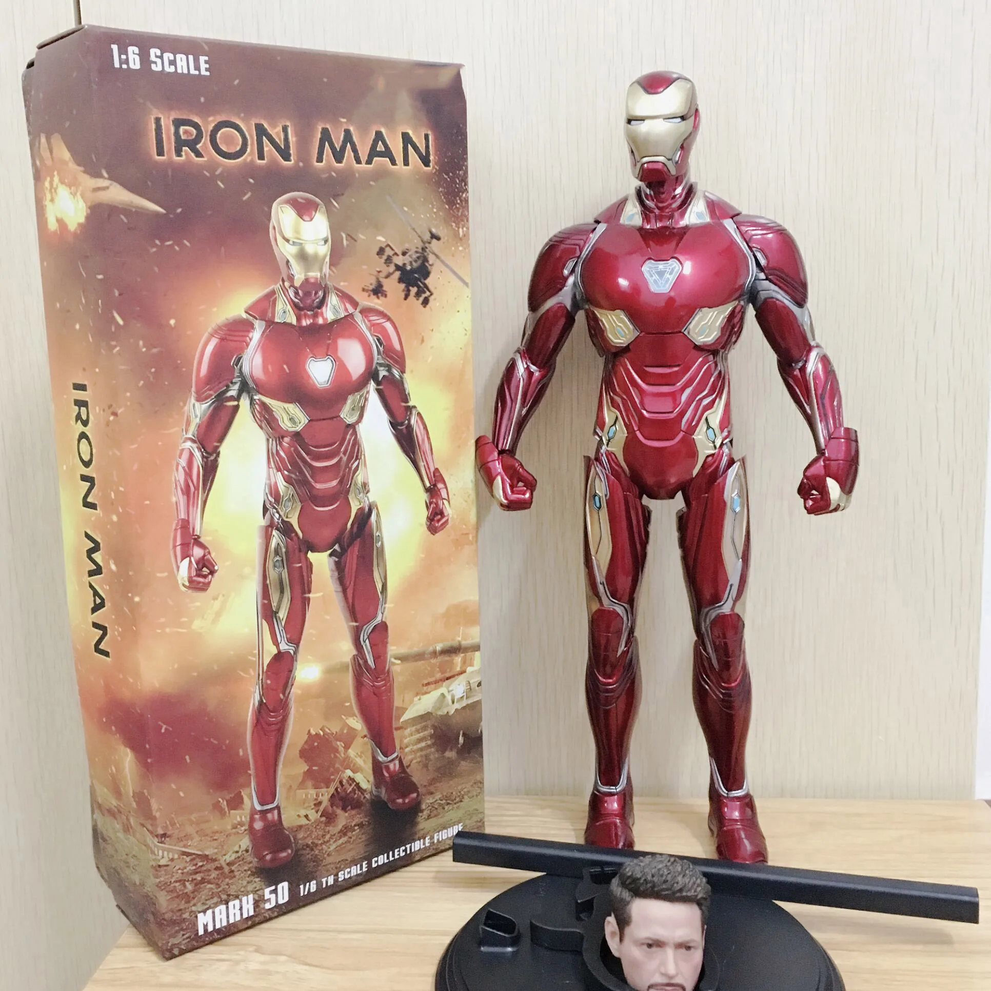 Crazy Iron Man Mark MK50 1/6th Scale Collectible Figure Model Toy Gifts Stage Marvel Avengers Infinity War Iron Man Tony Stark