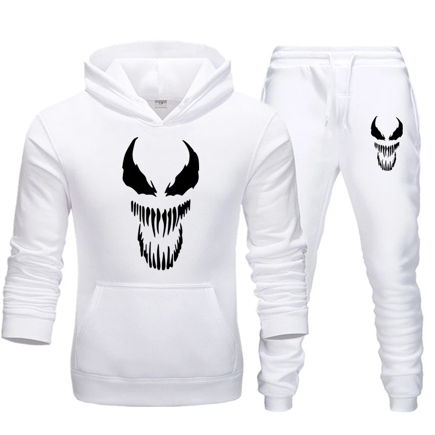 

New 2019 Tracksuit Men Sweatshirt Sets Fashion Brand Clothes Hoodies+Weatpants Set Sportswear Autumn Winter Hoodie male Sets