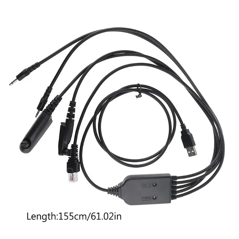 Cabo de Programação Driveless para Motorola 5 em 1 Multifuncional Ftdi Cp200 Cp340 Ep450 Vl130 Rádio Bidirecional Usb Axu4100 Gp328 2 5 em 1 multifuncional ftdi usb cabo