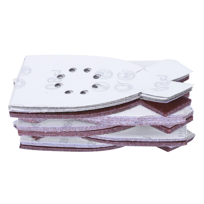 50pcs Sander Sanding Sheets Grit Sandpaper For BLACK& DECKER KA220G KA230
