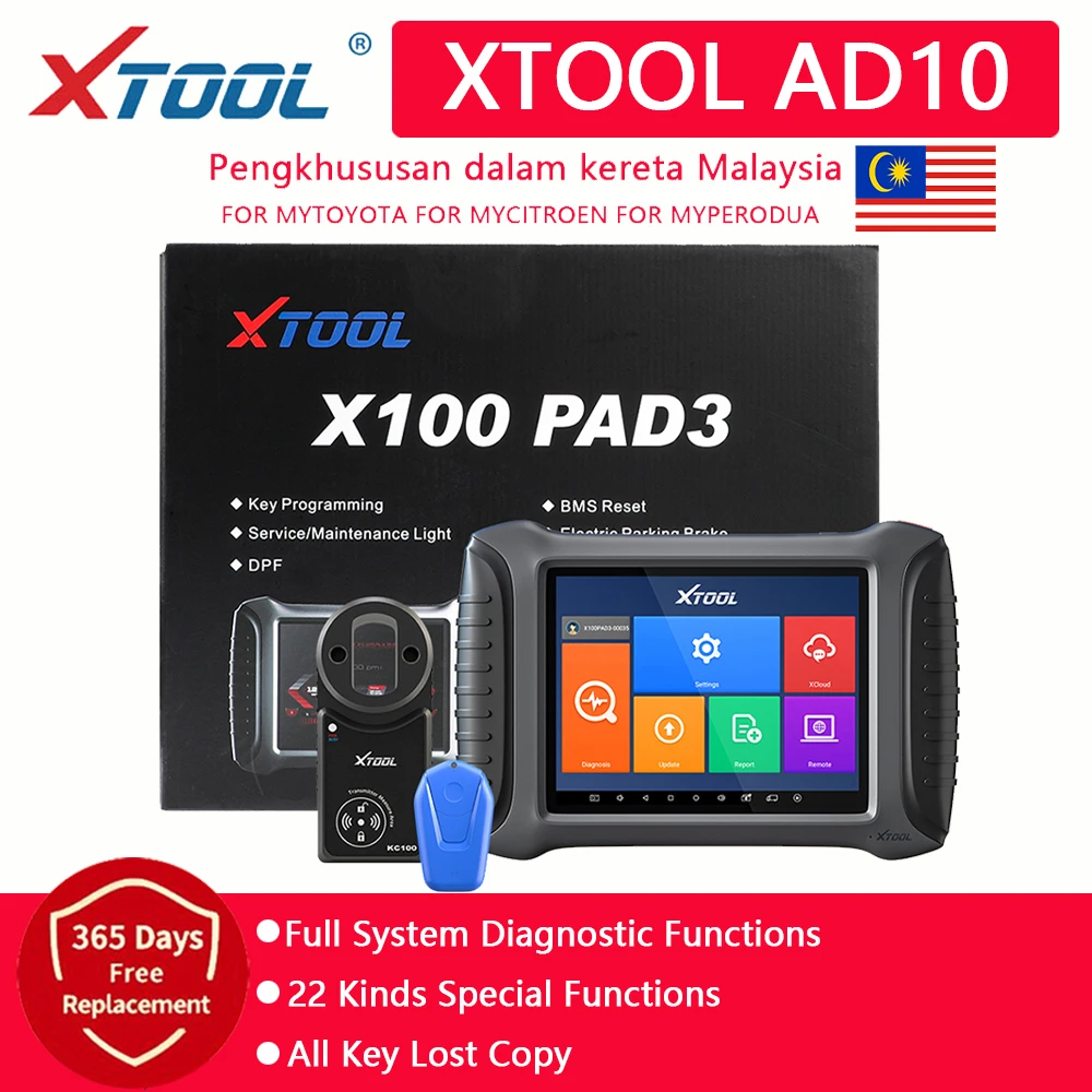 XTOOL X100 PAD3 Car Auto Key Programmer X100 PAD Elite Obd2 