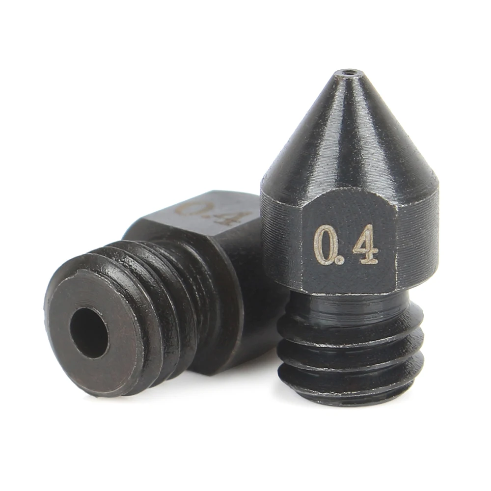 XCR MK8 Hardened Steel Nozzles 0.4mm Mold Steel Nozzle M6 Thread 1.75MM  Filament for Extruder Hotend CR10 Ender3 3D Printer Part