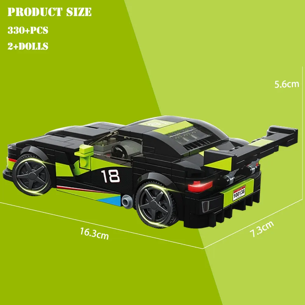 Новинка 2020 года 368 шт. Детский конструктор Lamborghini машина BZDA скоростной автомобиль